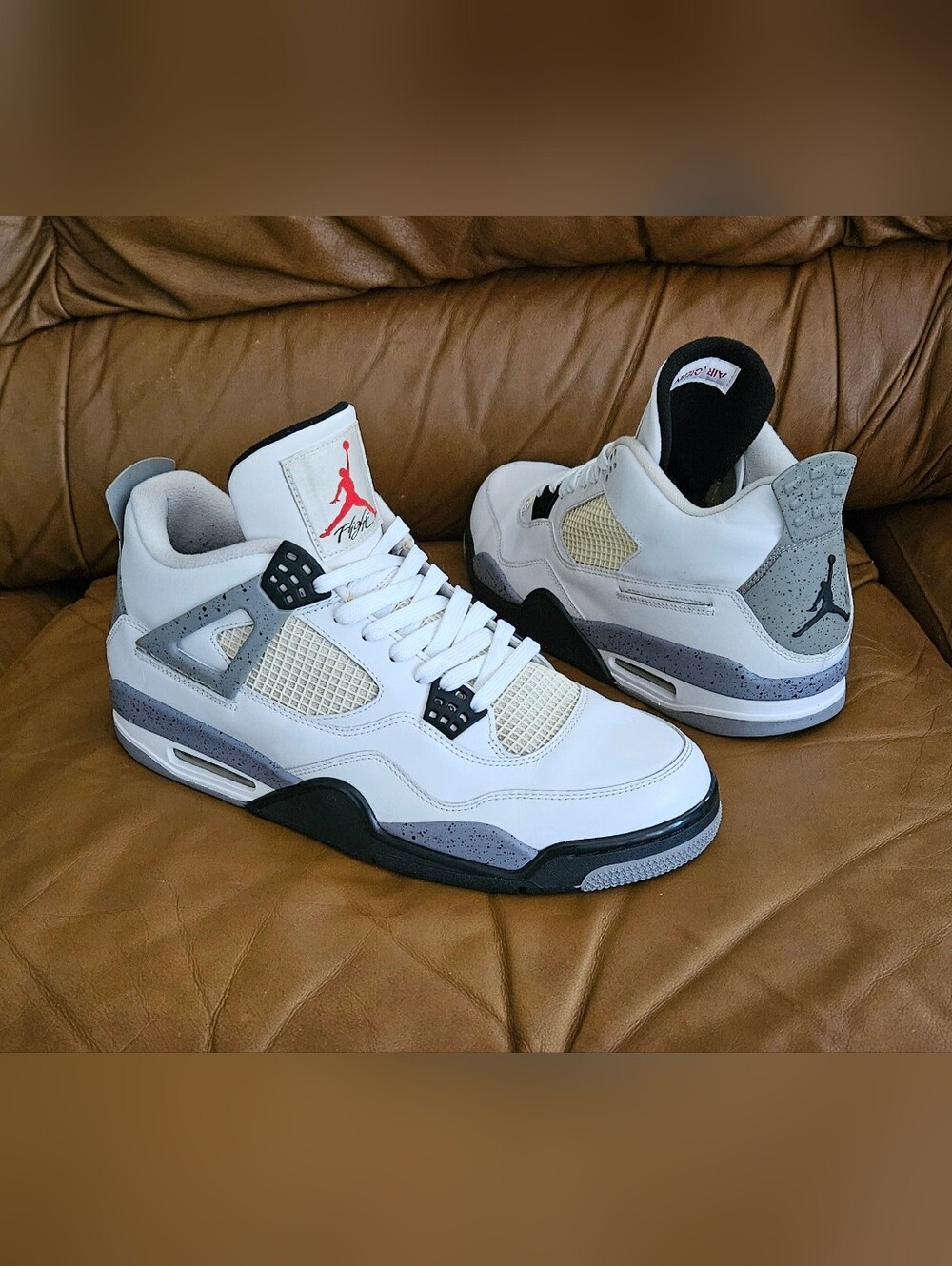 Nike Air Jordan 4 Retro White Cement Size 12 (PLEASE READ) !!!!!!